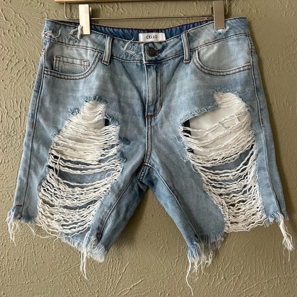 Cello Pants - Cello Women’s shorts / Soft Blue Jeans Size M